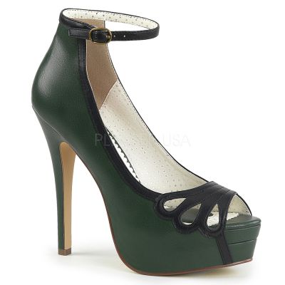 5 1 4 inches Heel 1 1 2 inches P F Peep Toe Ankle Strap Pump