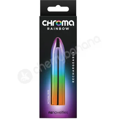 Chroma Rainbow Medium Slim Rechargeable Bullet Vibe