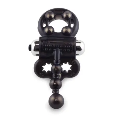 Oman Spark Vibrating Erection Ring Black Individual