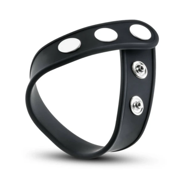 Performance - Vs5 - Silicone 3-snap Cock Strap - Black