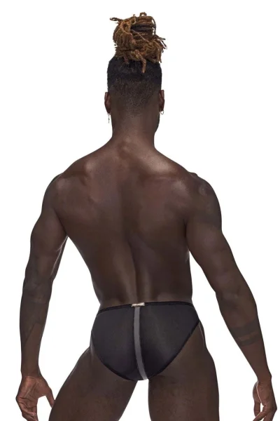 Landing Strip Bikini Brief - Medium - Black