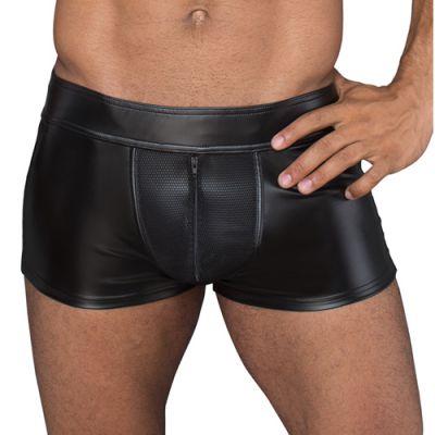 Wetlook Shorts With Zips Small