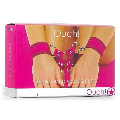 Velcro Hand and Leg Cuffs Pink