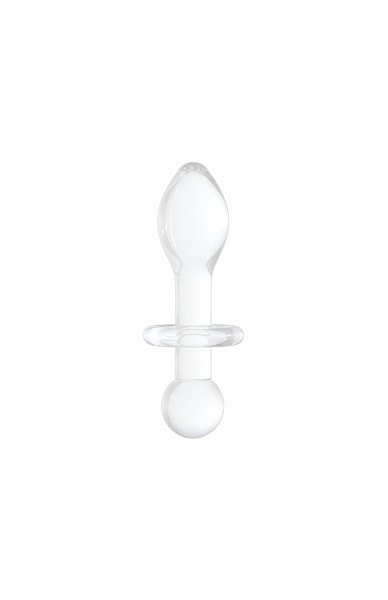 4.5" Rocker Glass Butt Plug