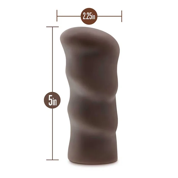 Hot Chocolate Nicole's Rear Black Anal Masturbator by Blush Novelties — image 7 of 8