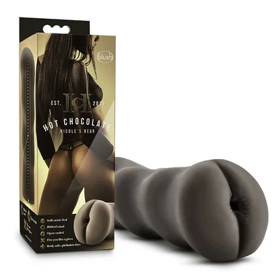 Hot Chocolate Nicole s Rear Black Anal Masturbator by Blush Novelties