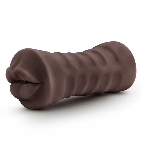 Hot Chocolate Renee Black Vibrating Oral Sex Mouth Masturbator by Blush Novelties — image 3 of 4