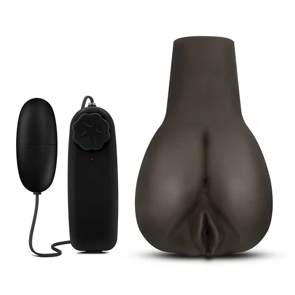 Hot Chocolate Doggy Style Deanna Black Vibrating Realistic Masturbator by Blush Novelties — image 3 of 3