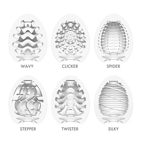 Tenga Easy Beat Original Egg 6 Pack Masturbator Set | Disposable Stroker Sleeves — image 3 of 5