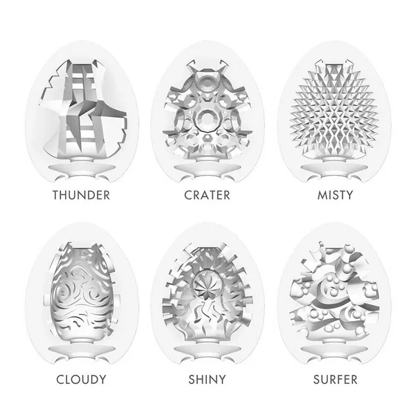 Tenga Hard Boiled Easy Beat Egg 6 Pack Masturbator Set | Disposable Stroker Sleeves — image 3 of 5