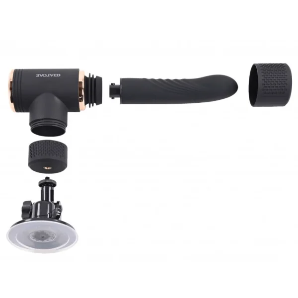 Too Hot to Handle Silicone Thrusting Vibrator with Suction Cup