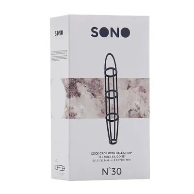 Sono No 30 Cockcage with ball strap Grey