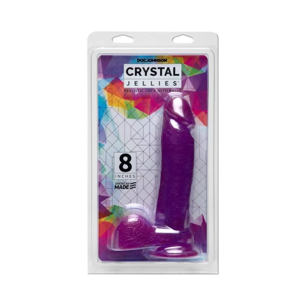 Crystal Jellies Ballsy Cock 8in — image 13 of 14