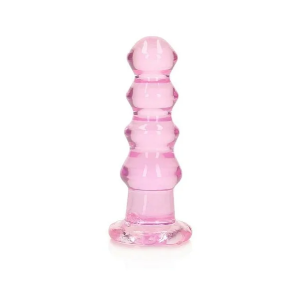 Realistic Dildos: Realrock Crystal Clear Curvy 5.5 In. Dildo/plug Pink