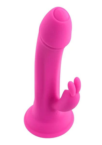 Somebunny To Love Silicone Rechargeable Waterproof Dual Stimulation Vibrator By Evolved Novelties - Pink