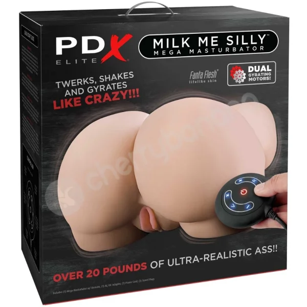 PDX Elite Milk Me Silly Mega Masturbator With Dual Gyrating Motors