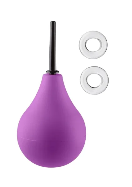 Soft Enema Bulb with 2 Bonus Cock Rings
