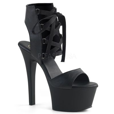 6 inches Heel 2 1 4 inches PF Front Lace Up Sandal