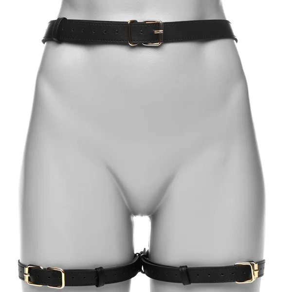 Strict Bondage Harness with Bows - X-Large / XX-Large, Black
