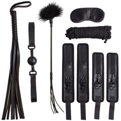 Bondara Intermediate Soft Black Bondage Kit