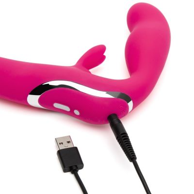 Strapless Strap On Rabbit Set
