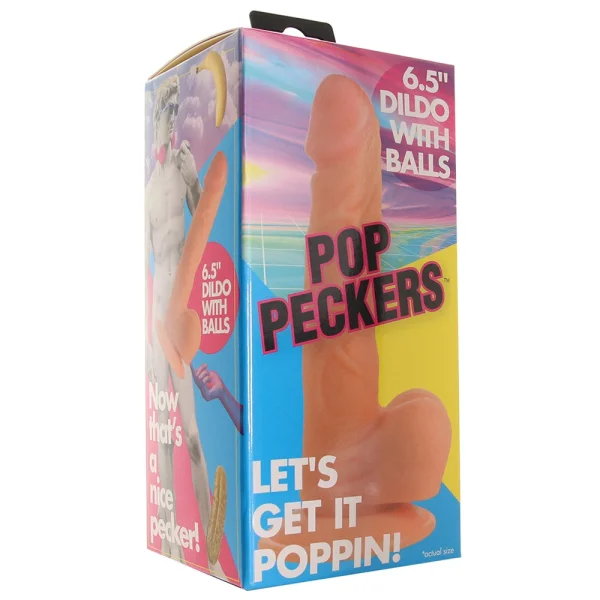 Pop Peckers 6.5 Inch  Ballsy Dildo