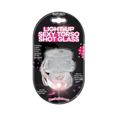 Light Up Boobie Torso Beer Glass