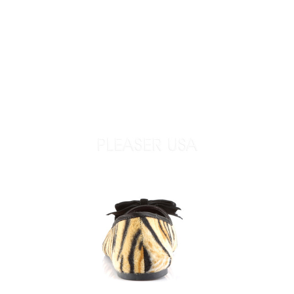 Tiger Print Flat w/Bow & Red Padlock Detail — image 4 of 4