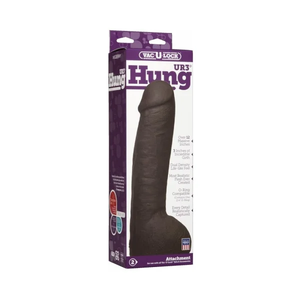 Vac-U-Lock 12 inches Ultraskyn Hung Dong