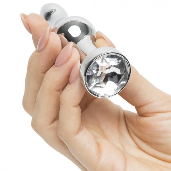 LuxGem Tapered Metal Jewelled Butt Plug 3.5 Inch — image 5 of 12