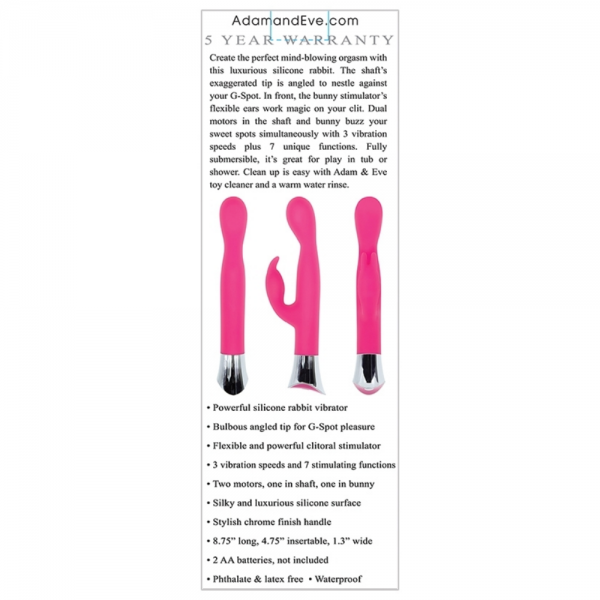 Adam & Eves G-bunny Slim Rabbit Vibrator