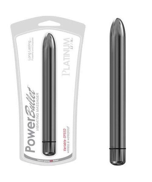 Power Bullet Platinum Silver 5.5 Inches