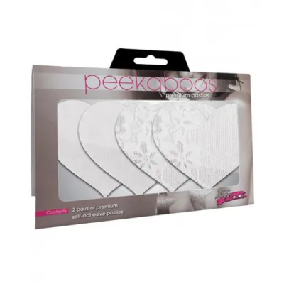 Luminous Hearts Pasties White 2 Pack