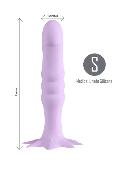 Colours Dual Density 8 Inch Silicone Suction Cup Dildo - Chocolate