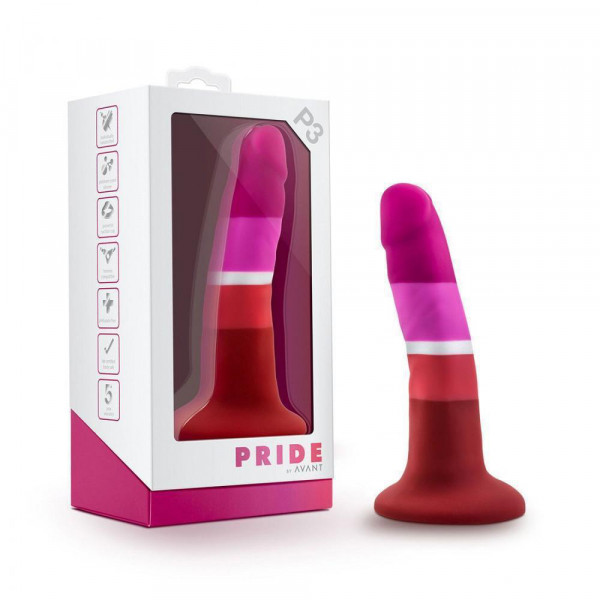 Avant Pride P3 Beauty Petite Harness Ready Suction Cup Silicone Dildo