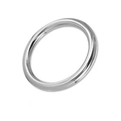 Round Wire Cock Ring 8x60mm Silver