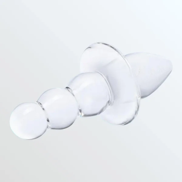 Gläs Titus Glass Beaded Butt Plug Dildo