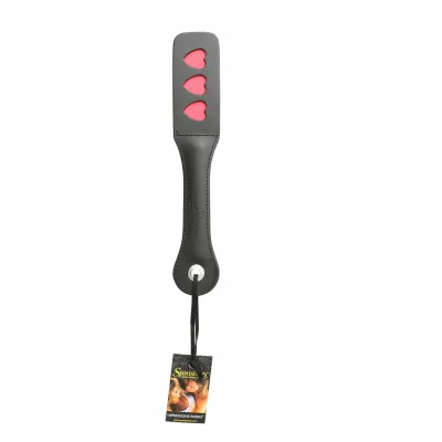 12 Inch Leather Impression Paddle Heart