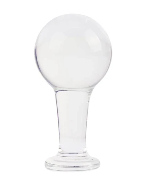 Lucent Oval Glass Butt Plug