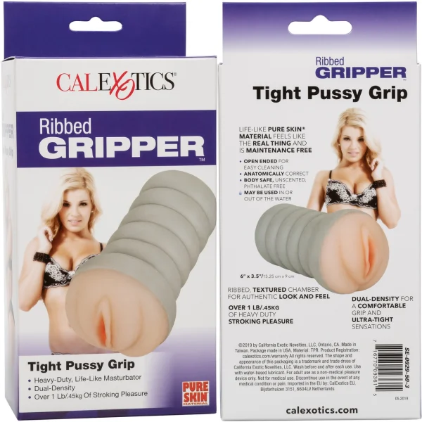 Gripper Ribbed Tight Pussy Flesh Masturbator