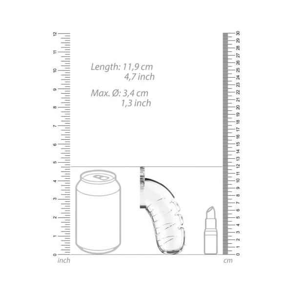 Cage With Silicone Urethal Sounding 16 - Transparent — image 10 of 13