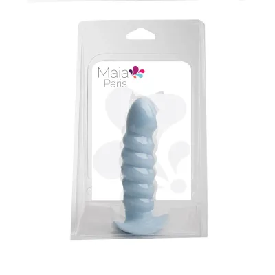 Paris Silicone Ribbed Dong Blue