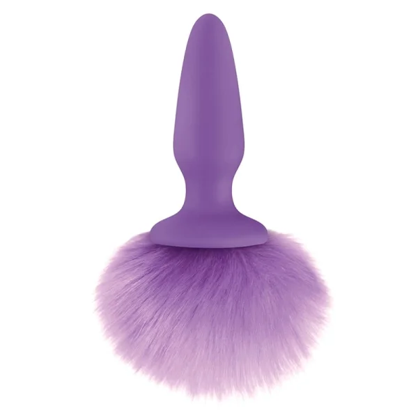 Bunny Tail Butt Plug in Purple