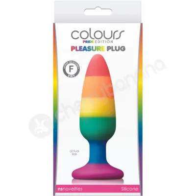 Colours Rainbow Pride Edition 5 2 Pleasure Medium Silicone Butt Plug