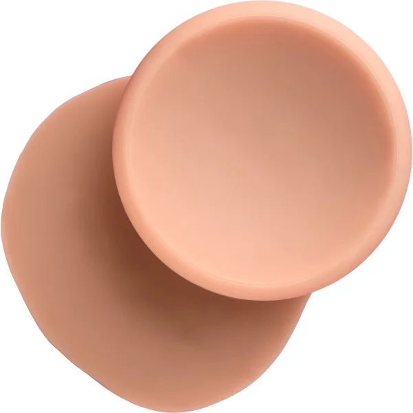 Jock Dual Density 10" Realistic Silicone Suction Cup Dildo With Balls - Vanilla