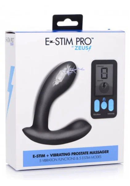 E-Stim Pro Silicone Prostate Vibe with Remote