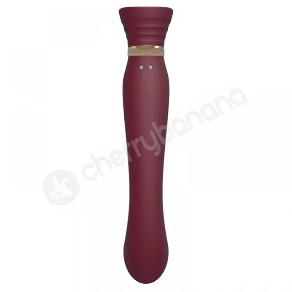 Zalo Queen Wine Red G-spot Pulse Wave Vibrator