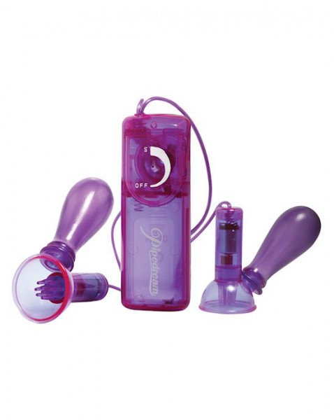 Vibrating Nipple Pumps (Purple)