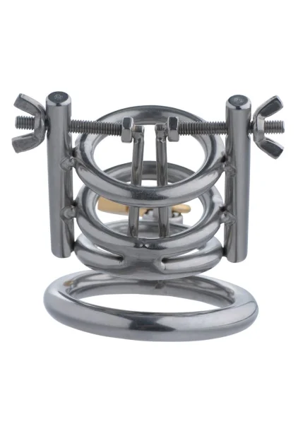 Deluxe Cleaver Urethral Spreader CBT Chastity Cage