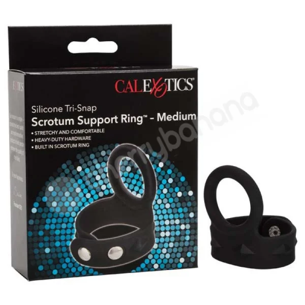 Silicone Tri-Snap Scrotum Support Ring - Medium